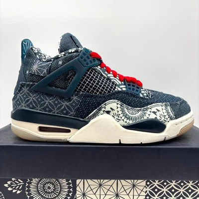 Zapatos deportivos Air Jordan 4 Retro SE Deep Ocean Denim Sashiko 5 para hombre CW0898-400 Foto 1 de 4