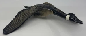 Vintage Metal Flying Canadian Goose 3-D Wall Hanging MCM 9.6” x 6” - Picture 1 of 10