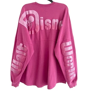 Walt Disney World Parks Pink Spirit Tshirt XXL Schimmer Langarm Strick Oberteil süß - Bild 1 von 9