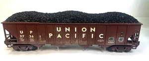 MTH 37216 UNION PACIFIC 4- BAY HOPPER W/ COAL LOAD O SCALE *LESEN* - Bild 1 von 11