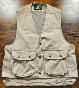 Orvis Shooting Hunting Vest Men's L Shell Game Pockets Brown Tan Jacket - Picture 1 of 7