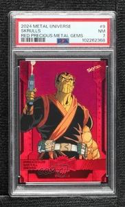 2024 Skybox Marvel Metal Universe Avengers PMG Red 54/100 Skrulls #9 PSA 7 - Picture 1 of 3