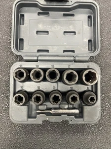 MATCO HG11M 1/2" DR. METRIC HEX GRIP DAMAGED FASTENER IMPACT SOCKETS 8-19MM K10 - Picture 1 of 6