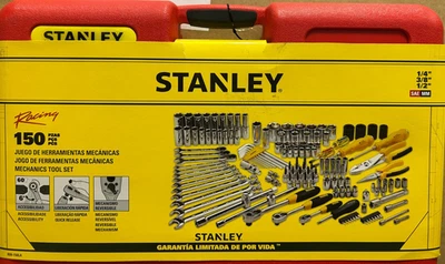 Juego de herramientas mecánicas de carreras STANLEY (150 piezas) R99-150LA métricas y SAE Foto 1 de 4