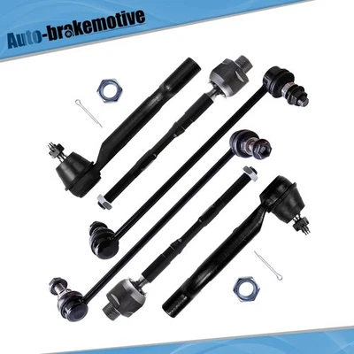 6pcs Front Steering Tie Rod End Sway Stabilizer Bar For Nissan Rogue Select 2014 - Image 1 of 4