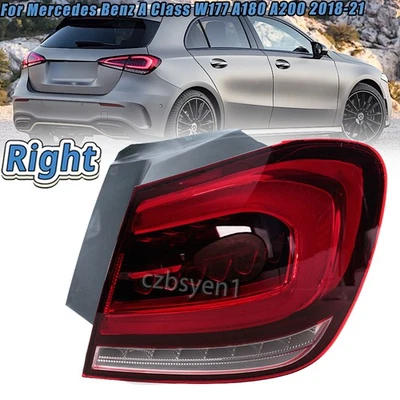 Right Taillight For Mercedes Benz A Class W177 A180 A200 2018-21 Rear Brake Lamp - image 1 of 4