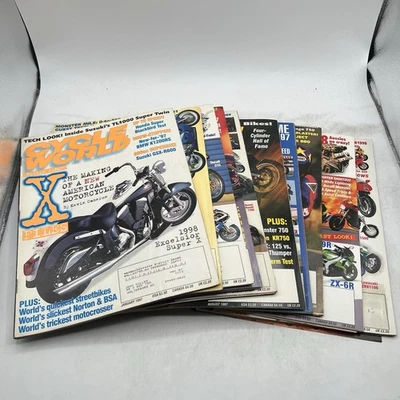 Cycle World Motorcycle Magazine 1997 Lot of 10 Issues Honda Suzukis Yamaha BMW - Image 1 of 4
