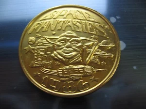 yoda r2d2 space ship star wars 1986 mardi gras doubloon rare new orleans nola - Picture 1 of 2