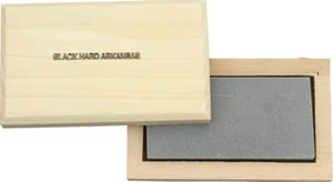Afilador de cuchillos Arkansas afilador piedra afiladora negra piedra dura caja de almacenamiento de cedro - Imagen 1 de 2