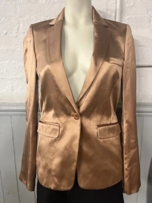 Hermosa Blazer Vanessa Bruno Algodón/Seda Satén Foto 1 de 4