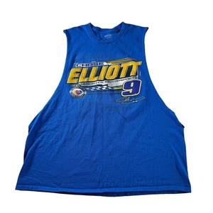 CHASE ELLIOTT #9 NASCAR CUP 75th Anniversary Cut off Sleeve TEE SHIRT Size XL - Picture 1 of 11