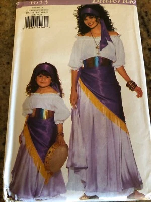 🪻BUTTERICK #4653 - MOTHER & DAUGHTER GYPSY - VAGABOND COSTUME PATTERN XS-LG FF - Image 1 of 2