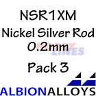 Nickel Silver Rod ALBION ALLOYS Precision Metal Materials Various Sizes NSRXM