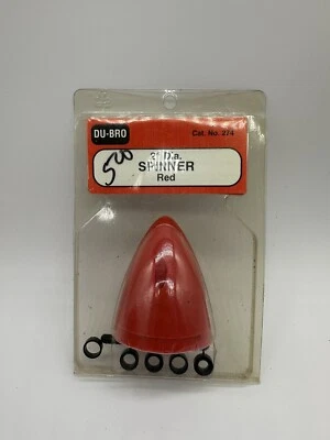 NOS Vintage DU-BRO 2" #274 DIAMETER Black 4 Pin SPINNER - Image 1 of 4