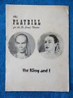 The King And I - St. James Theatre Playbill - 1er mars 1954 - Yul Brynner