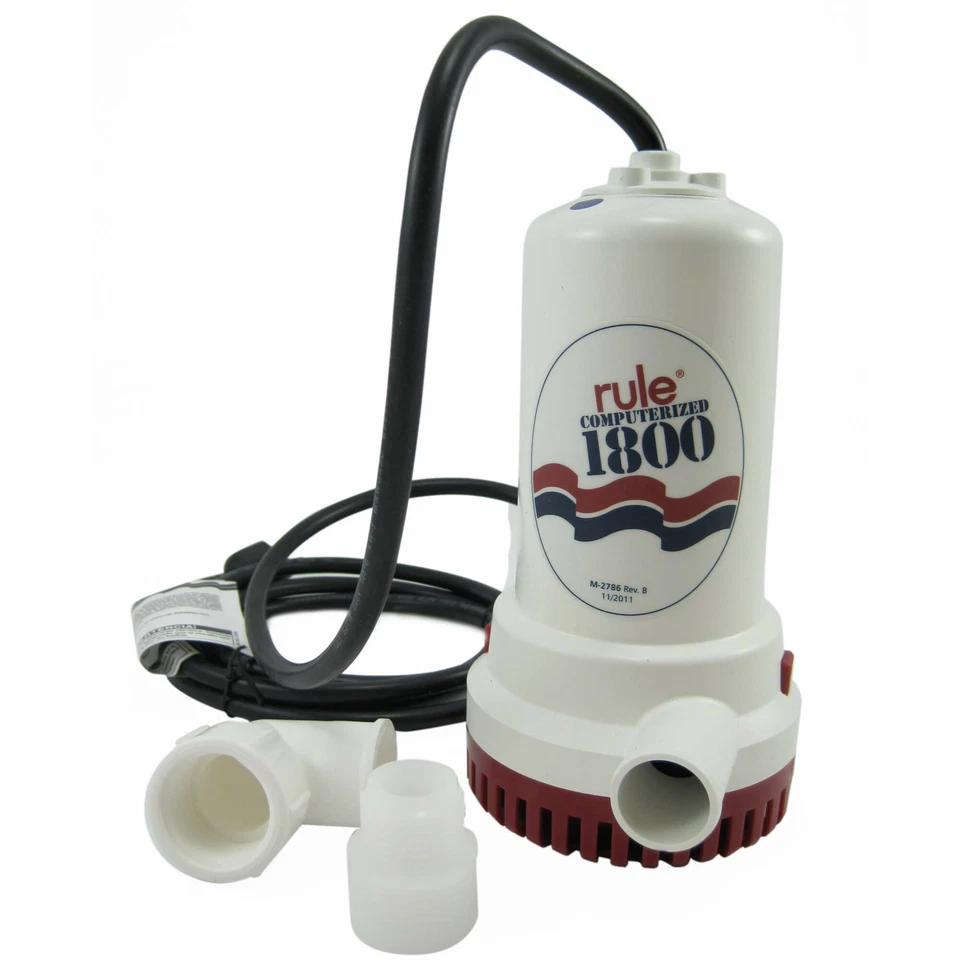Rule A53S 1800 GPH Automatic Sump and Utility Pump 110V AC Portable 8' Cord - Изображение 1 из 1