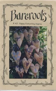 Happy Everything Hearts Ornaments Embroidery Pattern by Bareroots 40 - Picture 1 of 2