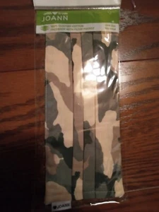 NEW KIDS CAMO GREEN Pleated Washable Cotton Face Mask sealed package - Picture 1 of 10