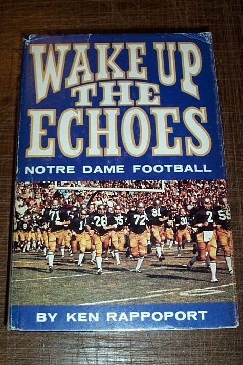 Libro Wake Up The Echoes 1975 Notre Dame Fighting Irish por Ken Rappoport FÚTBOL Foto 1 de 1