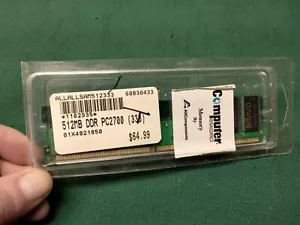 NOS 512MB DDR PC2700 DIMM N 64 WND Desktop RAM Memory  ~  Bravo - Picture 1 of 6