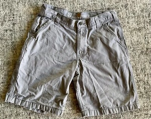 Carhartt Force Relaxed Fit Mens Cargo Shorts Grey Canvas 34 Cotton - Picture 1 of 4