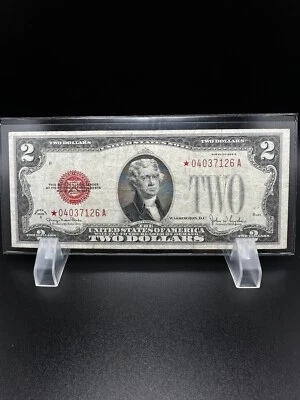 1928 G -$2 Dollars bill Star note  - Image 1 of 4