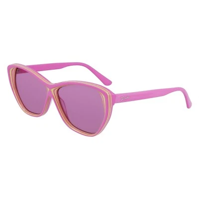 Gafas de sol Karl Lagerfeld para mujer 58 mm ojo de gato rosa amarillo KL6103S-664 Foto 1 de 3