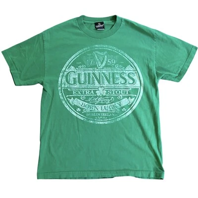 Camiseta De Colección GUINNESS Irlanda Cerveza Talla GRANDE Verde Irlandesa Mercancía Oficial Camiseta Años 90* Foto 1 de 4