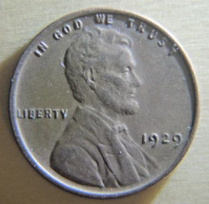1929 Lincoln Wheat Penny  - Picture 1 of 2
