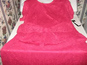 WOMENS DRESS SIZE 18W 1X XLARGE XL HOLIDAY WEDDING FUSCHIA SKIRT &TOP RET.$98.00 - Picture 1 of 9