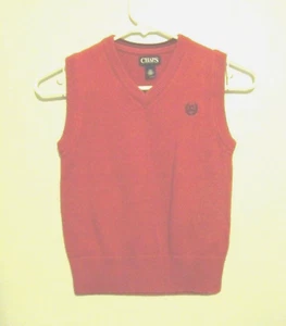 Chaps Boys Red Sweater Vest Size 8 Small EUC!!! - Picture 1 of 2