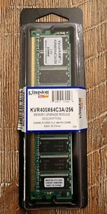 Kingston Memory Upgrade Module KVR400X64C3A/256 PC3200 CL3 184-PIN DIMM - Picture 1 of 4