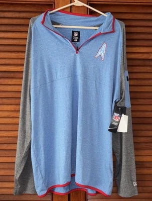 Tennessee Titans Houston Oilers NFL New Era Azul 1/4 Cremallera Adulto Talla XL NUEVO CON ETIQUETAS Foto 1 de 4
