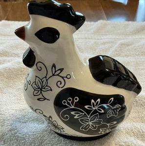 Temptations By Tara Black&White Rooster Measuring Spoon Holder New In Open Box - Picture 1 of 8