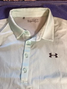 Under Armour Performance Polo Loose 3 XL Men’s Mint Green Golf Shirt HeatGear - Picture 1 of 11