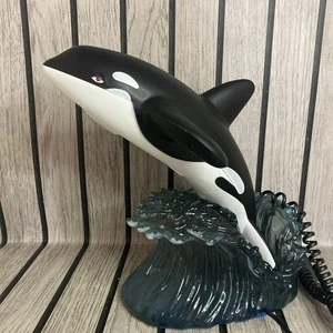 Vintage TeleMania Killer Whale Orca Telephone Retro Prop Man Cave - Picture 1 of 6