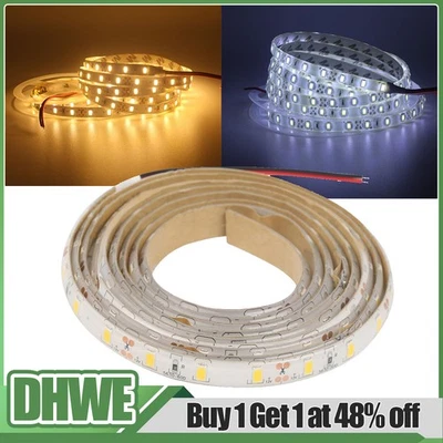 12V LED Strip Waterproof Lights Flexible Tape Self Adhesive Band Lighting 1/3/5M - Image 1 of 4