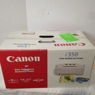 Open Box New Canon  i350 Color Bubble Jet Printer - Image 1 of 4