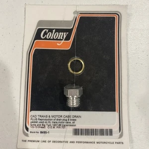 Colony 8495-1 Transmission Engine Motor Case Drain Plug Cadmium - Picture 1 of 2