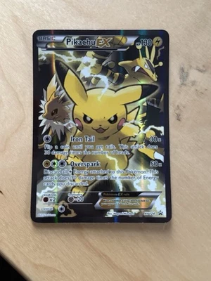 HP Pokémon Pikachu EX XY124 Black Star Promo 2016 Holo Card TCG - Image 1 of 2
