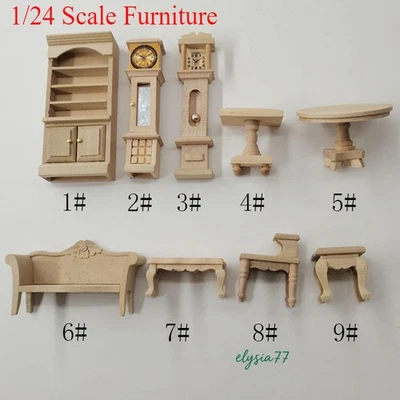 1:24 Scale Tiny Cute Dollhouse Miniatures Furniture Cabinet Bookcase Coffee - Image 1 of 4