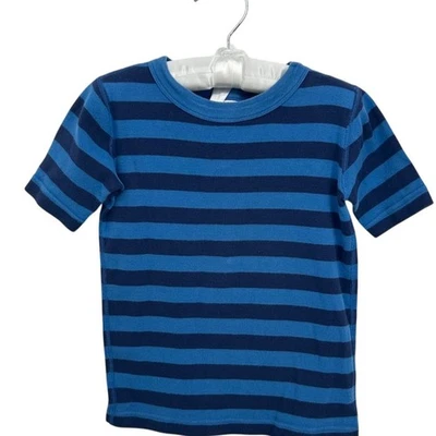 Camiseta Hanna Andersson Niños Azul Rayas Manga Corta Talla 8 Foto 1 de 4