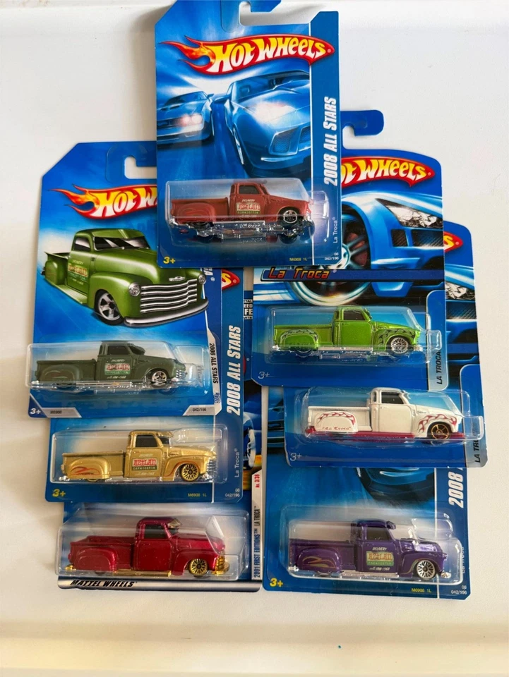 Camión Hot Wheels La Troca 2008 All Stars/2001 primeras ediciones lote de 7 A43 Foto 1 de 1