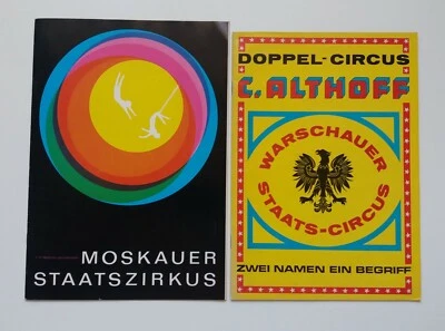 Programmhefte Moskauer Staatszirkus 1967 Warschauer/Althoff Staats-Circus 60er - Bild 1 von 2