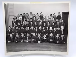 Vintage 1950's Boy Scouts of America Group Photo 8x10” Black & White Undated - Picture 1 of 8