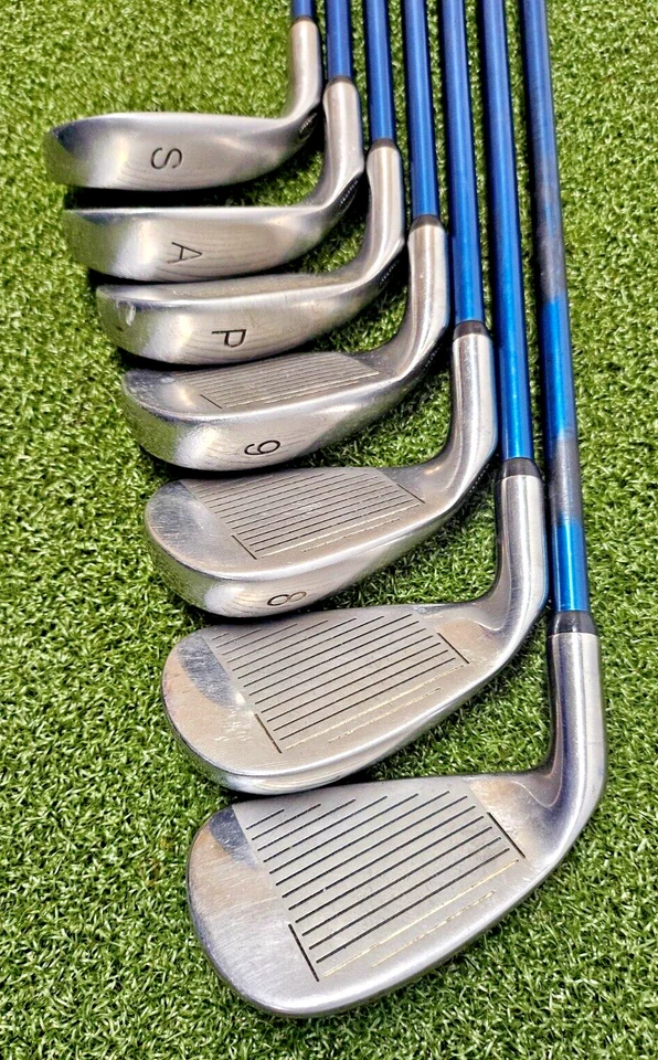 Набор айронов Turbo Power Steel Plus XP-8 6-PW+GW+SW/Reg графитовые НОВЫЕ РУЧКИ jd6176 - Изображение 1 из 4