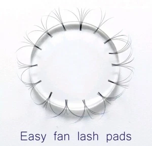 Ventilador fácil Abanico de extensión de pestañas Ventilador de volumen Haciendo almohadilla de silicona - Imagen 1 de 3