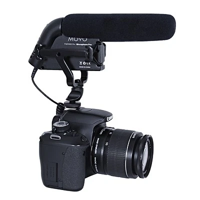 Micrófono condensador de video HD Movo VXR5000-PRO para cámara DSLR (cuerpo de aluminio) Foto 1 de 4