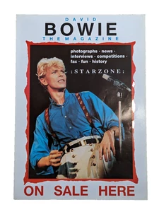 David Bowie Starzone The Magazine Poster On Sale Here 42cm W x 60cm H Free Post - Picture 1 of 3