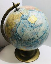 Vintage Cram's Earth Profile 12" World Globe George F. Cram Co. 1-12 C77